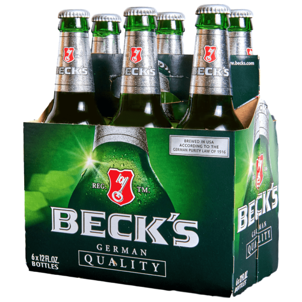 BECK'S LAGER 6 BOTTLES