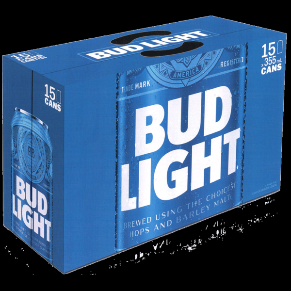 BUD LIGHT 15 CANS