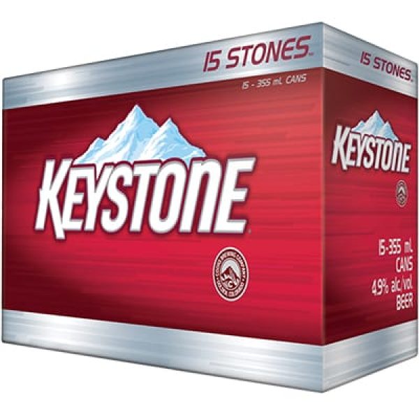 KEYSTONE LAGER 15 CANS