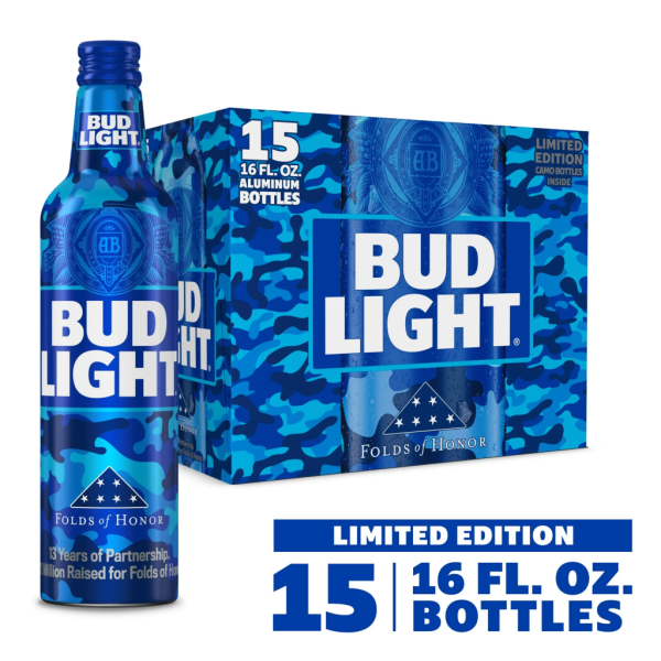 BUD LIGHT 15 BOTTLES
