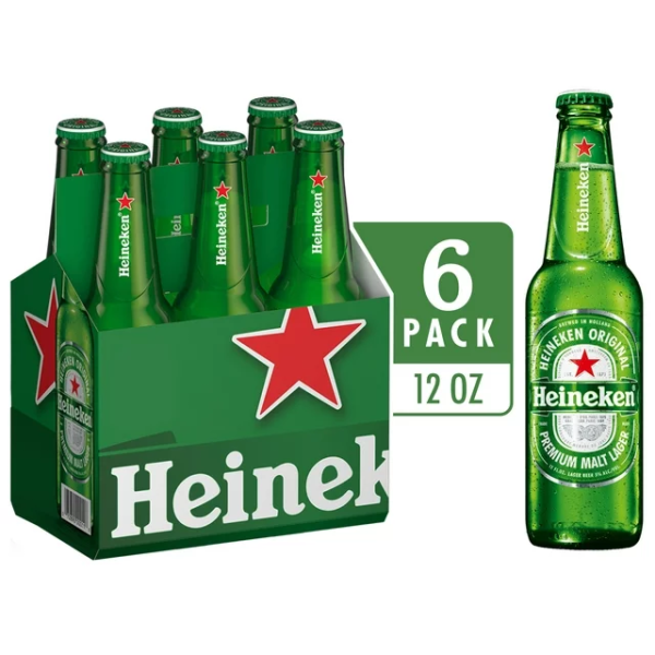HEINEKEN LAGER 6 BOTTLES