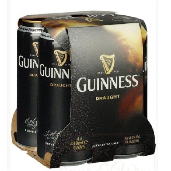 GUINNESS DRAUGHT 4 CANS