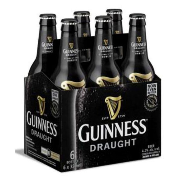 GUINNESS DRAUGHT 6 BOTTLES