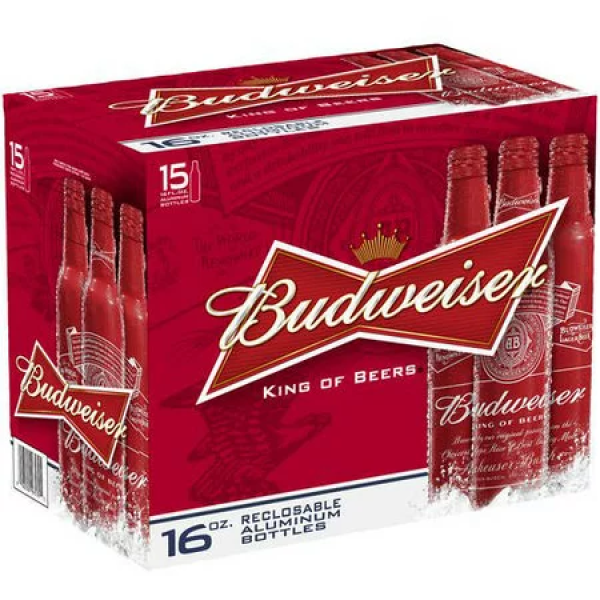 BUDWEISER 15 BOTTLES