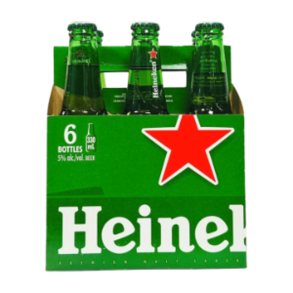 HEINEKEN LAGER 6 BOTTLES