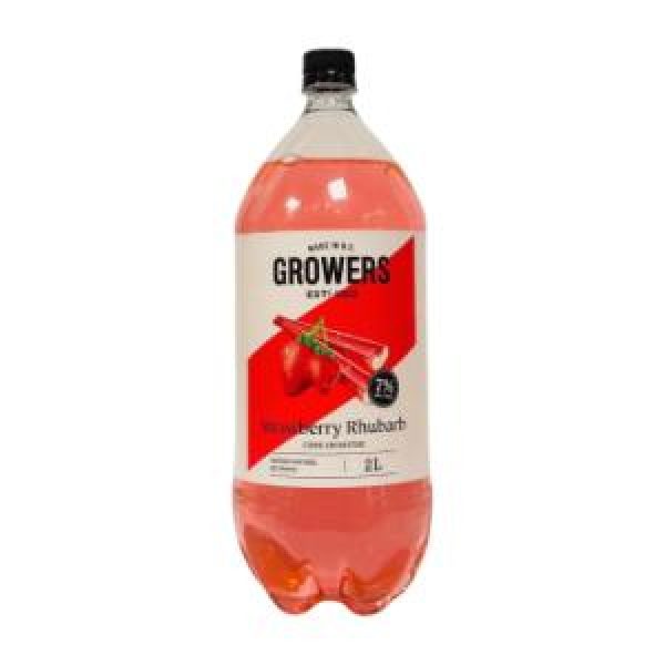 GROWERS STRAWBERRY RHUBARB 2000 ML