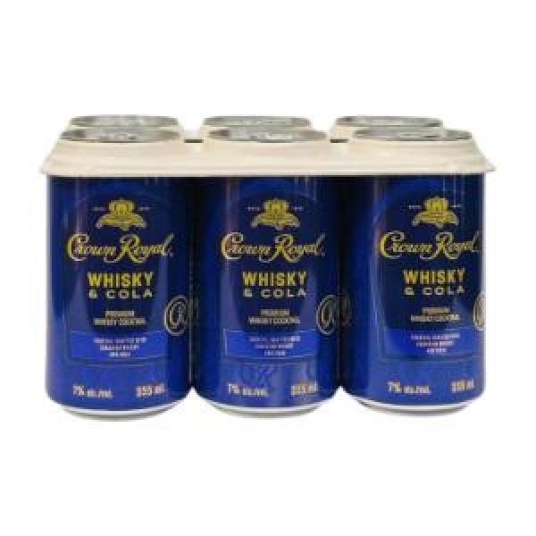 CROWN ROYAL WHISKY & COLA 6 CANS