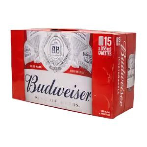 BUDWEISER 15 CANS