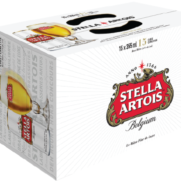 STELLA ARTOIS 15 CANS