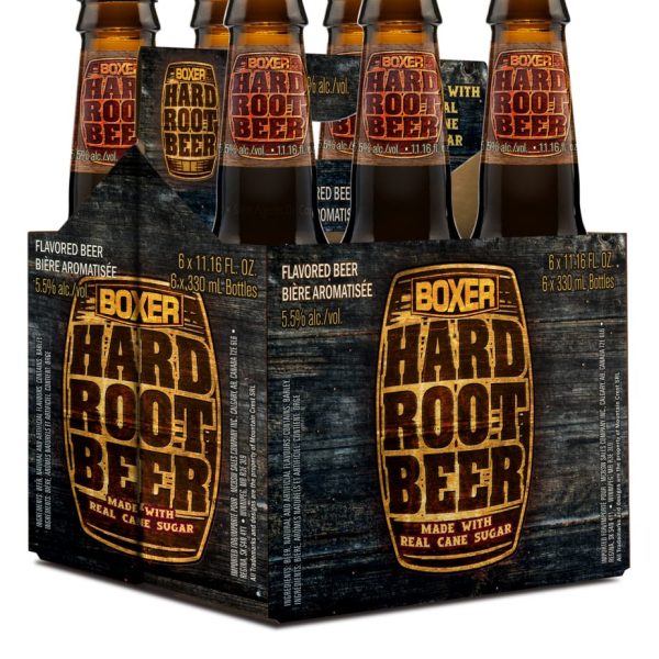 BOXER HARD ROOT BEER 6 BOTTLES