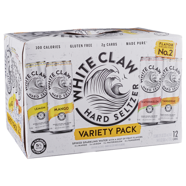 WHITE CLAW VARIETY 12 CANS