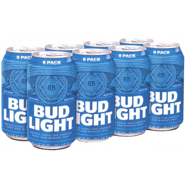 BUD LIGHT 8 CANS