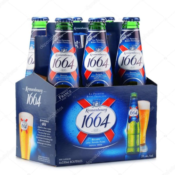 KRONENBOURG 1664 LAGER 6 BOTTLES