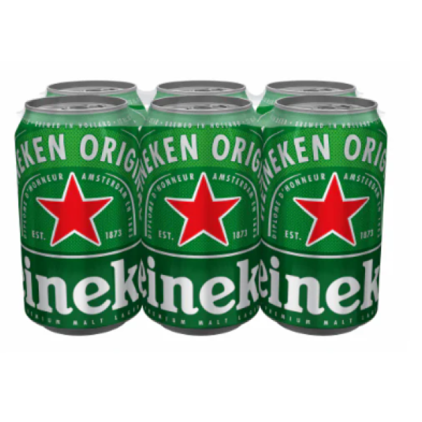 HEINEKEN LAGER 6 CANS