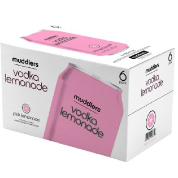 MUDDLERS - VODKA PINK LEMONADE 6 CANS