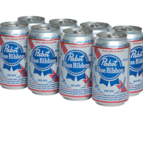 PABST BLUE RIBBON 8 CANS