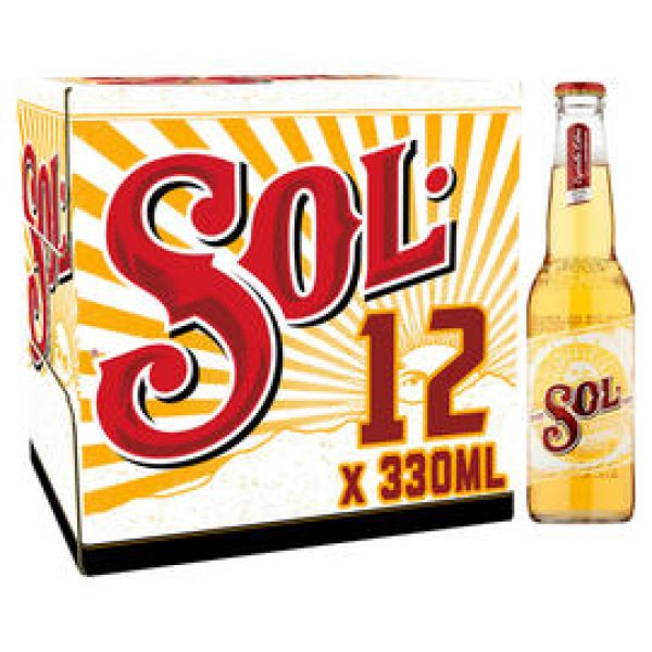 SOL CERVEZA 12 BOTTLES