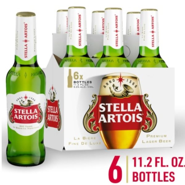 STELLA ARTOIS 6 BOTTLES