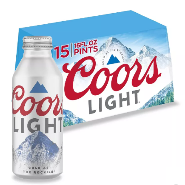 COORS LIGHT 15 BOTTLES