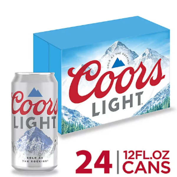 COORS LIGHT 24 CANS